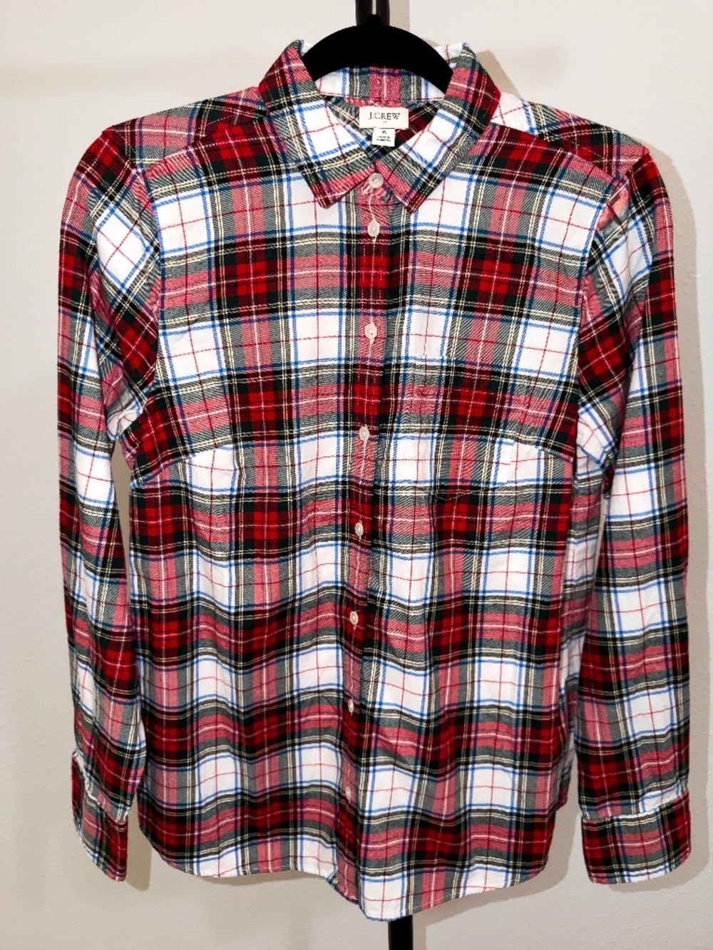 J Crew, Classic Fit Flannel Shirt, Tartan Plaid
